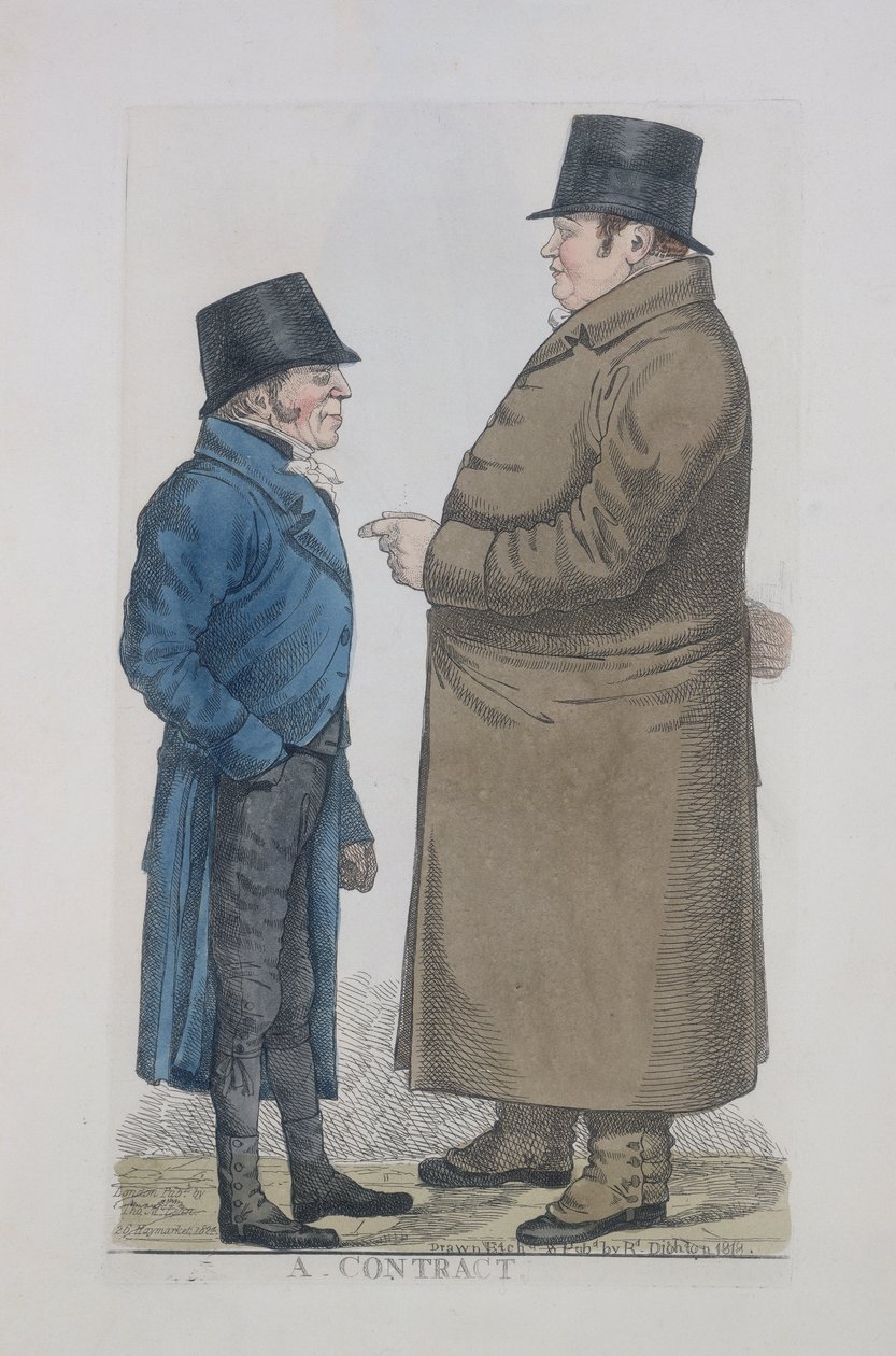 Un contrat, 1818 - Richard Dighton