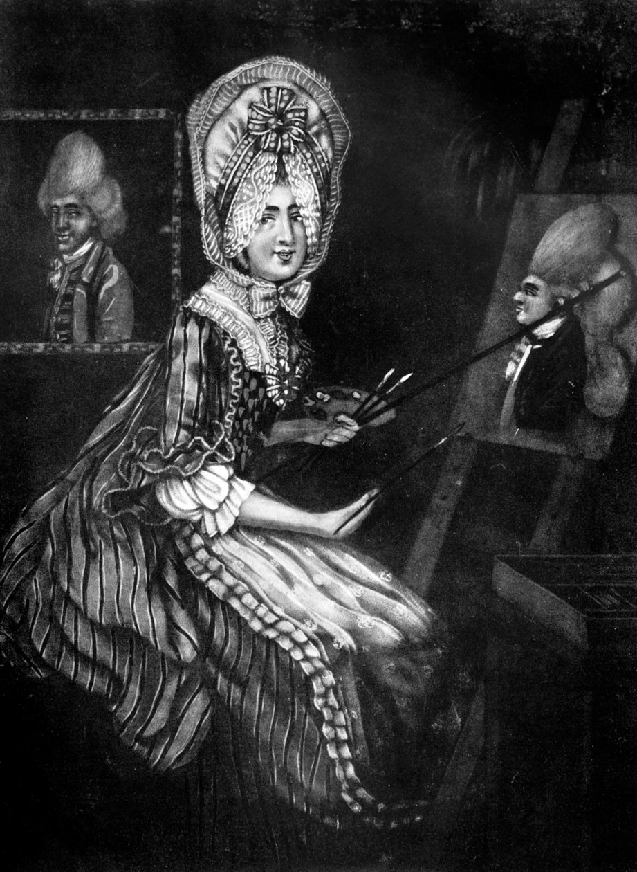 La Peintresse de Macaronis, 1770 - Richard Dighton