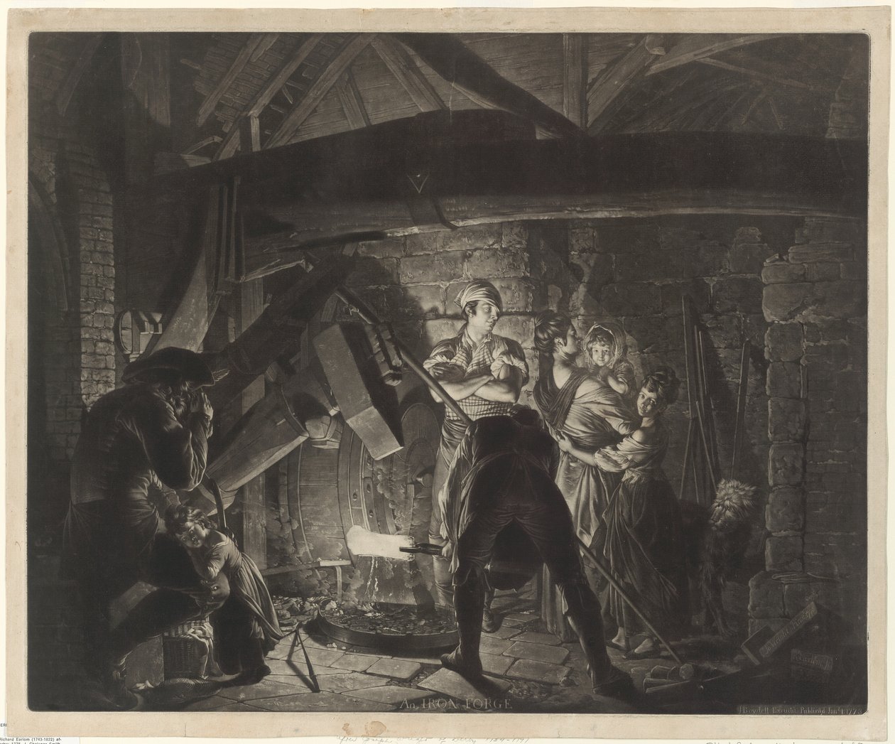 Une forge de fer - Richard Earlom