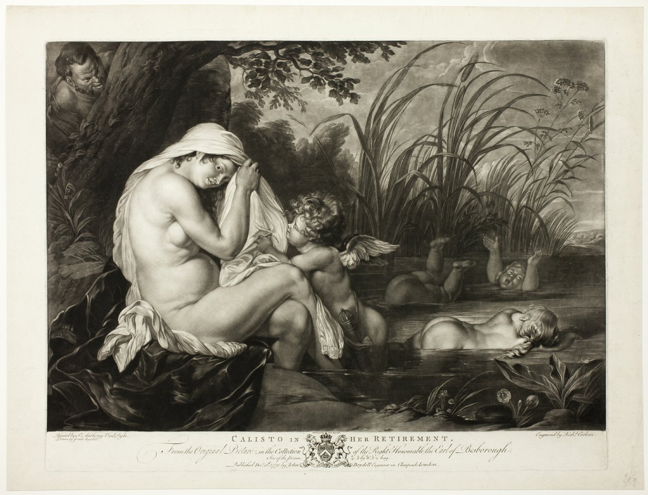 Calisto dans sa retraite - Richard Earlom