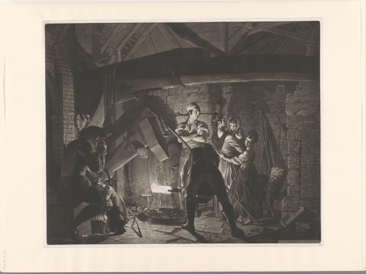Famille dans une forge - Richard Earlom