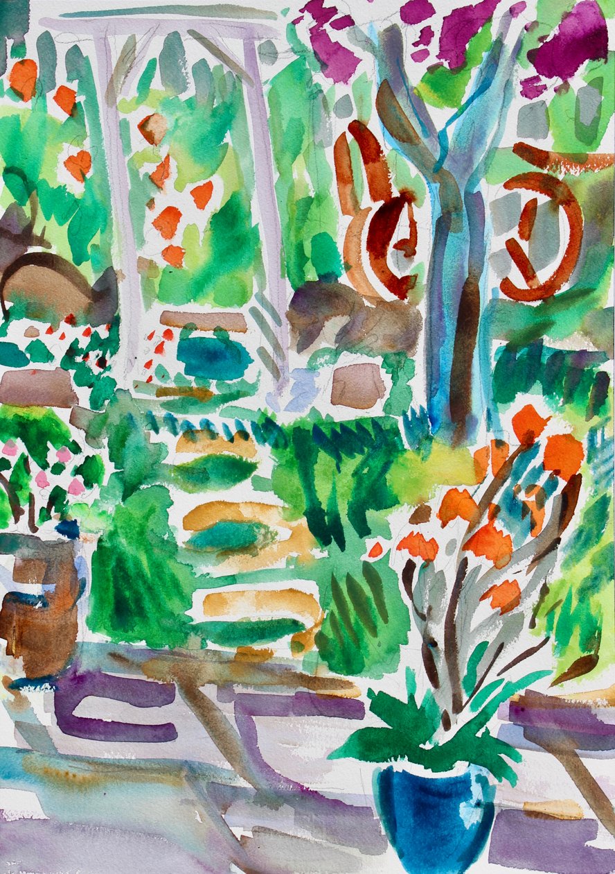Chemin de jardin et treillis, 2020 - Richard Fox