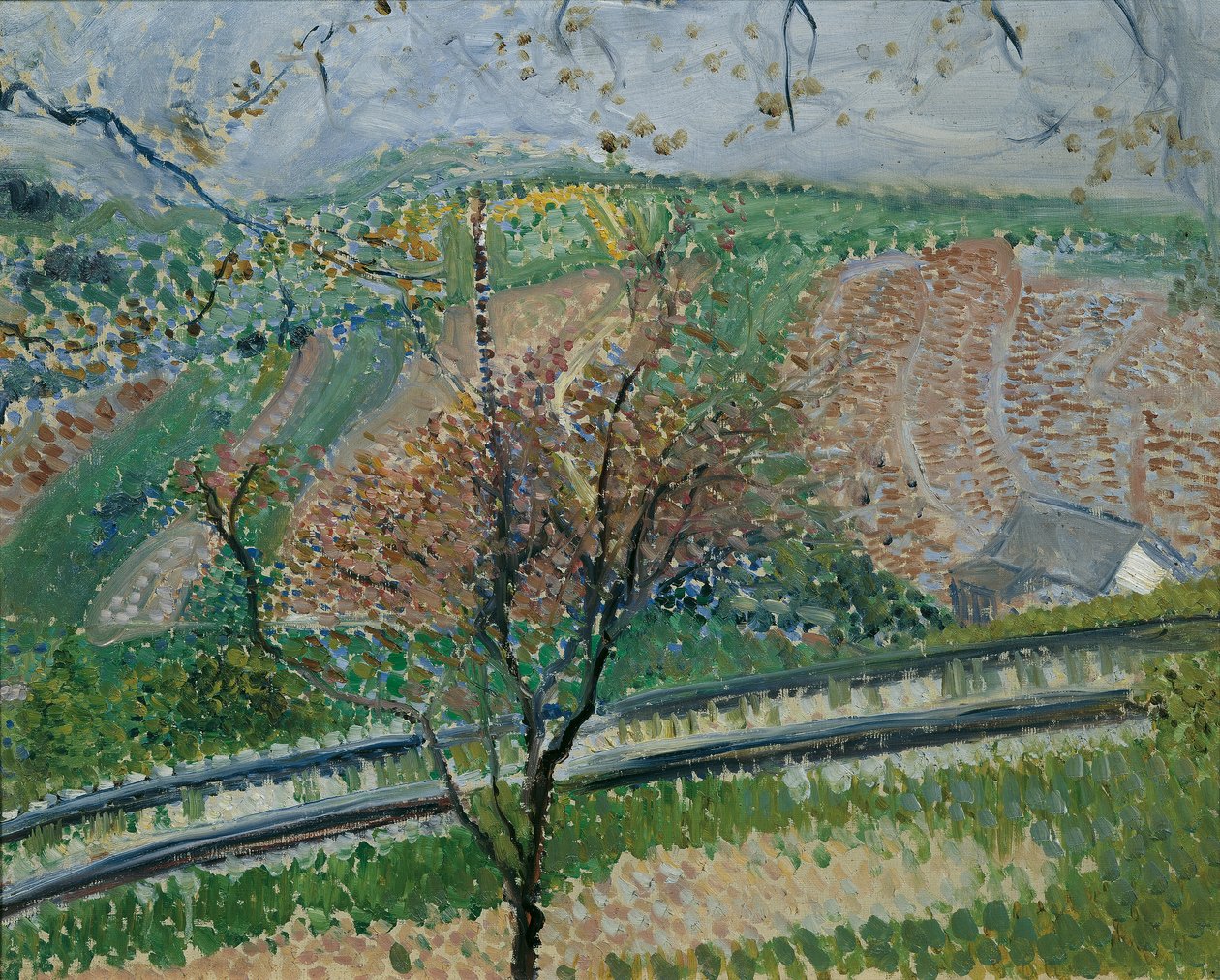 Tracé du chemin de fer à crémaillère vers le Kahlenberg - Richard Gerstl