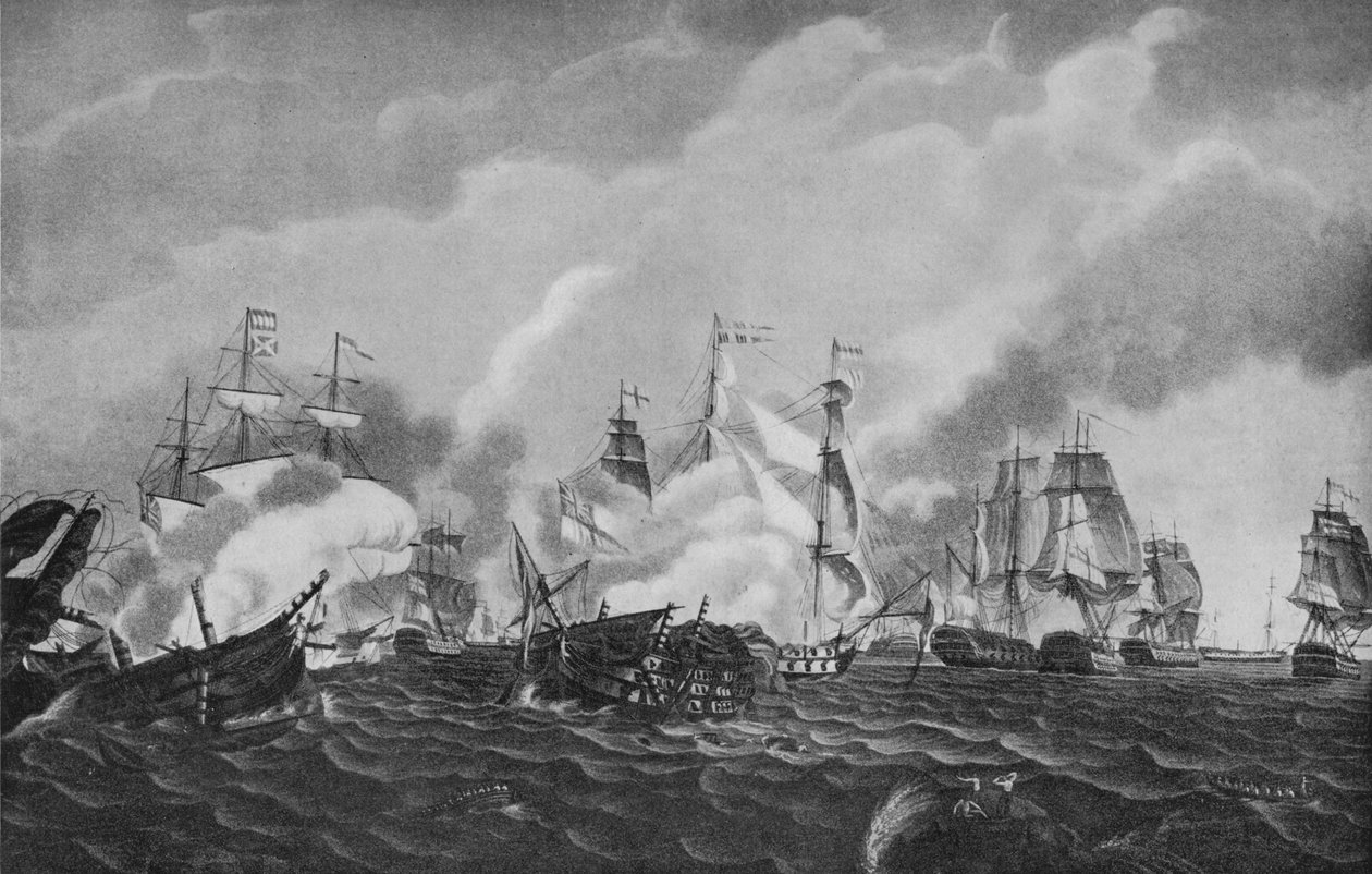 Action au large de San Domingo, vers 1807 - Richard Harraden