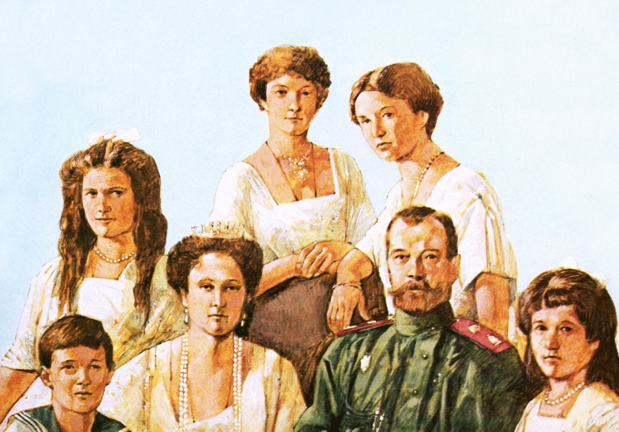 Le tsar Nicolas II avec cette famille - Richard Hook