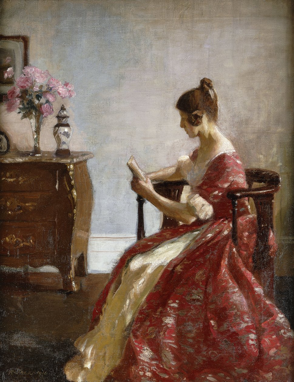 Fille Lisant - Richard Jack