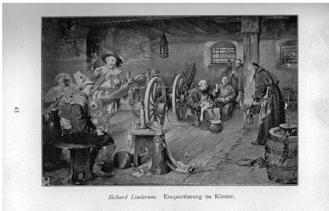 Cantonnement dans le monastère - Richard Linderum