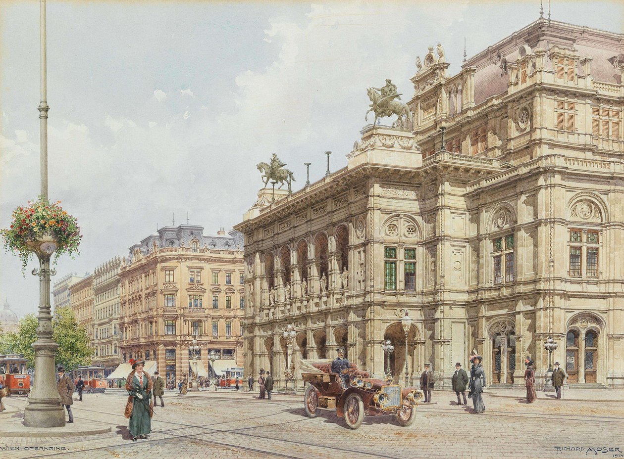Vienne, Opernring, 1914 - Richard Moser