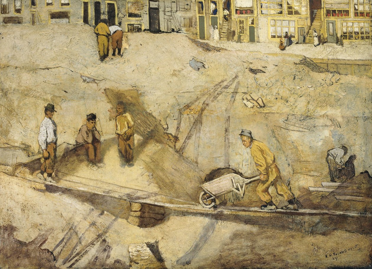 Chantier de construction à Amsterdam - Richard Nicolaüs Roland Holst