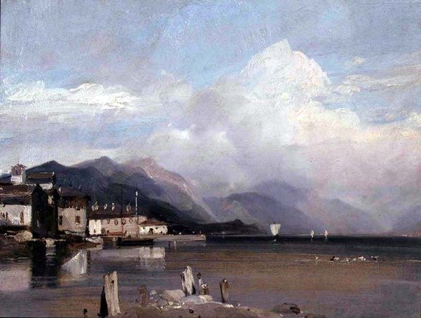 Vue lointaine du Mont Fascia - Richard Parkes Bonington
