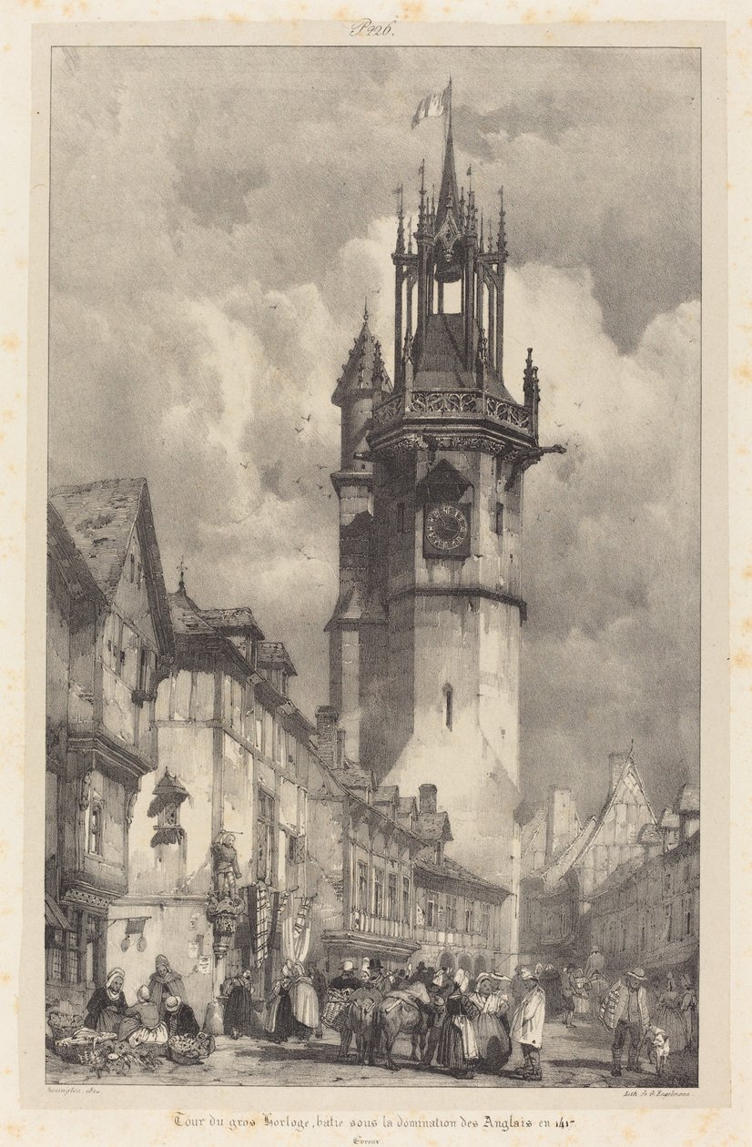 Tour du gros-horloge, Évreux - Richard Parkes Bonington