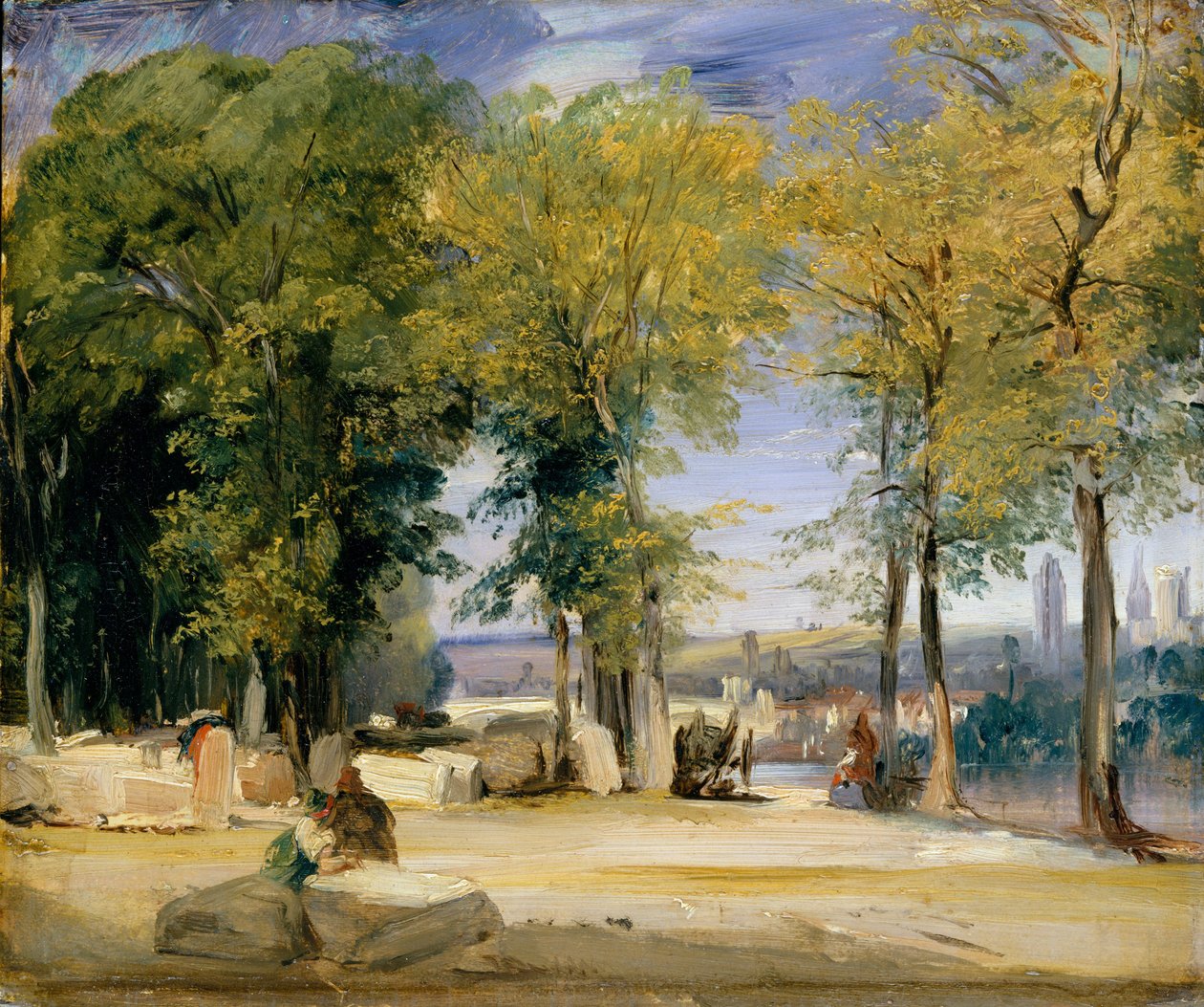 Vue près de Rouen - Richard Parkes Bonington