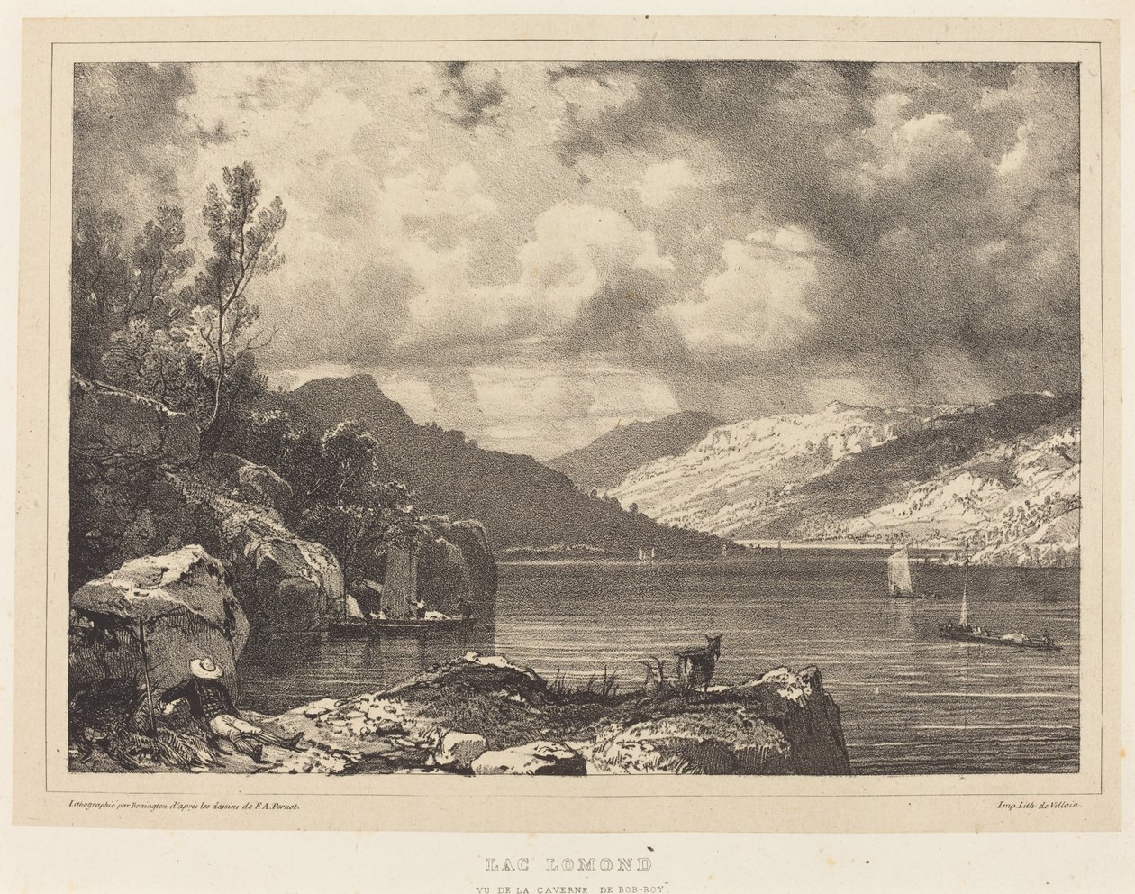 Lac Lomond - Richard Parkes Bonington after Francois Alexandre Pernot