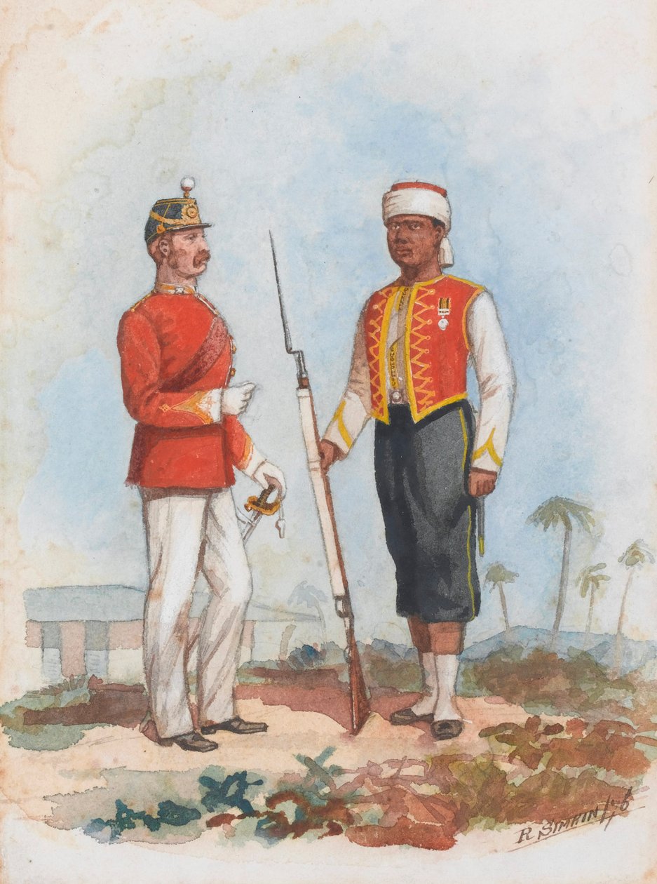Infanterie, régiment des Indes occidentales - Richard Simkin