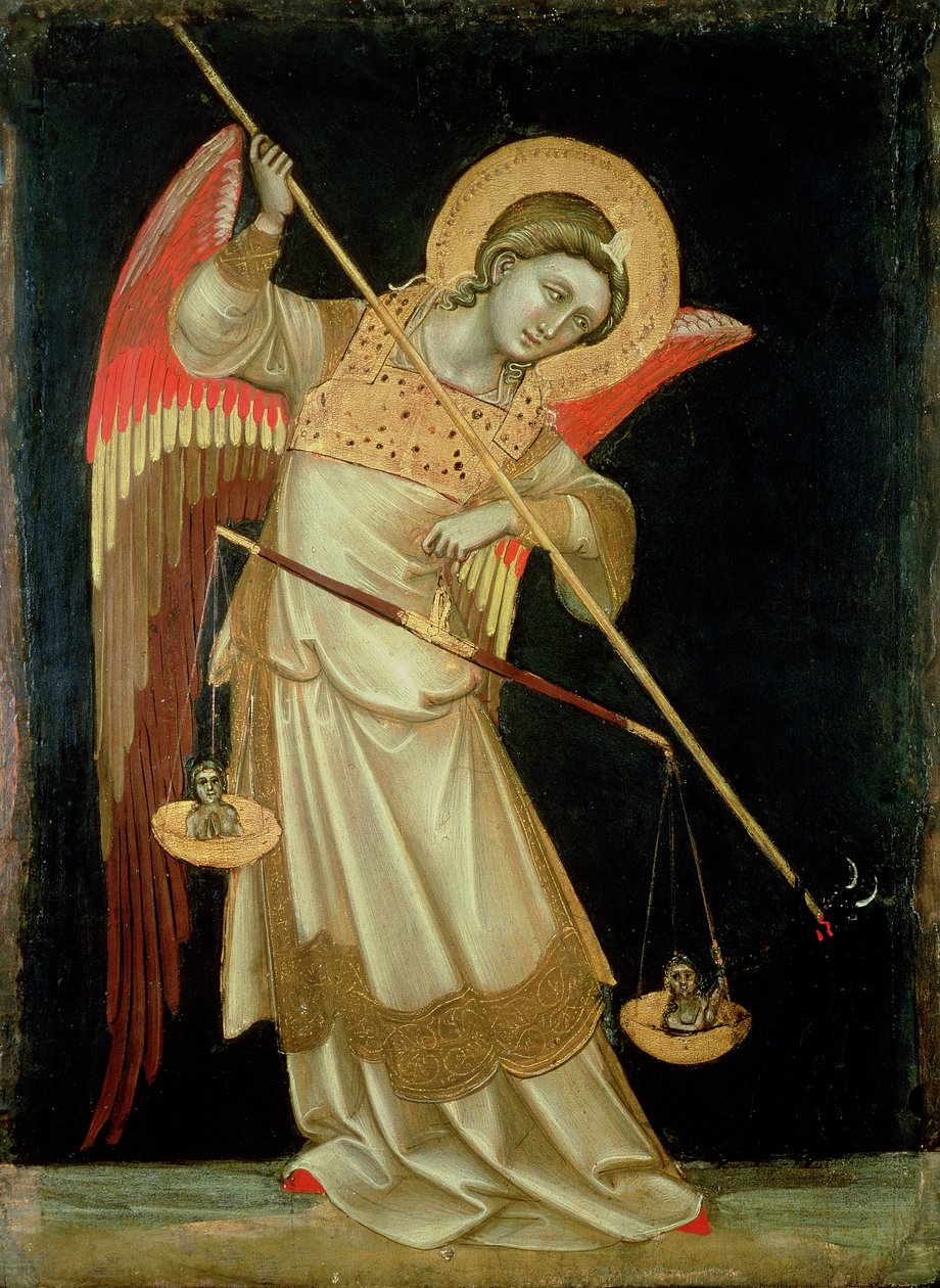 Un ange pesant une âme, c.1348-55 - Ridolfo di Arpo Guariento
