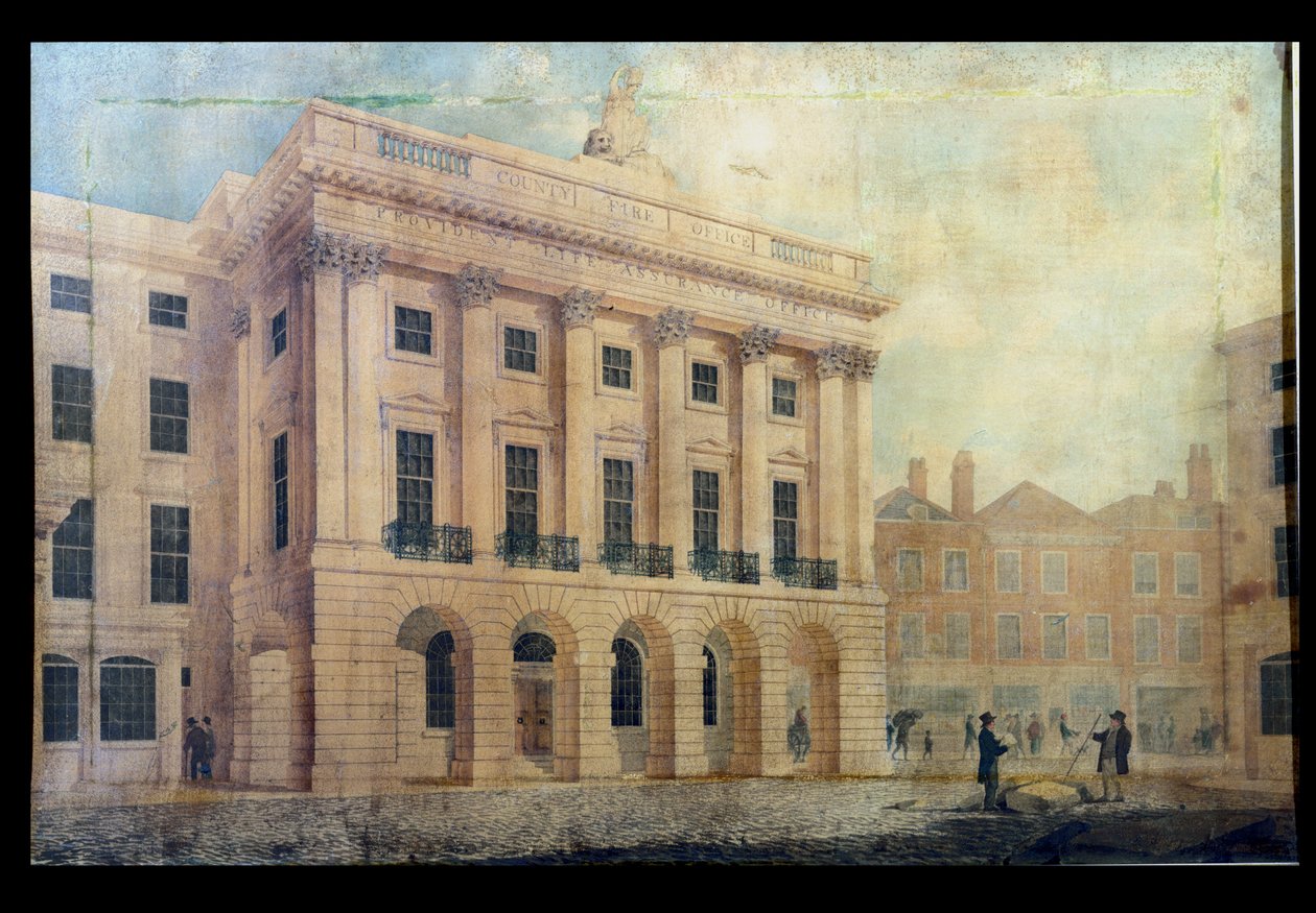 Bureau du comté sur Regent Street, Londres, 1819 - Robert Abraham