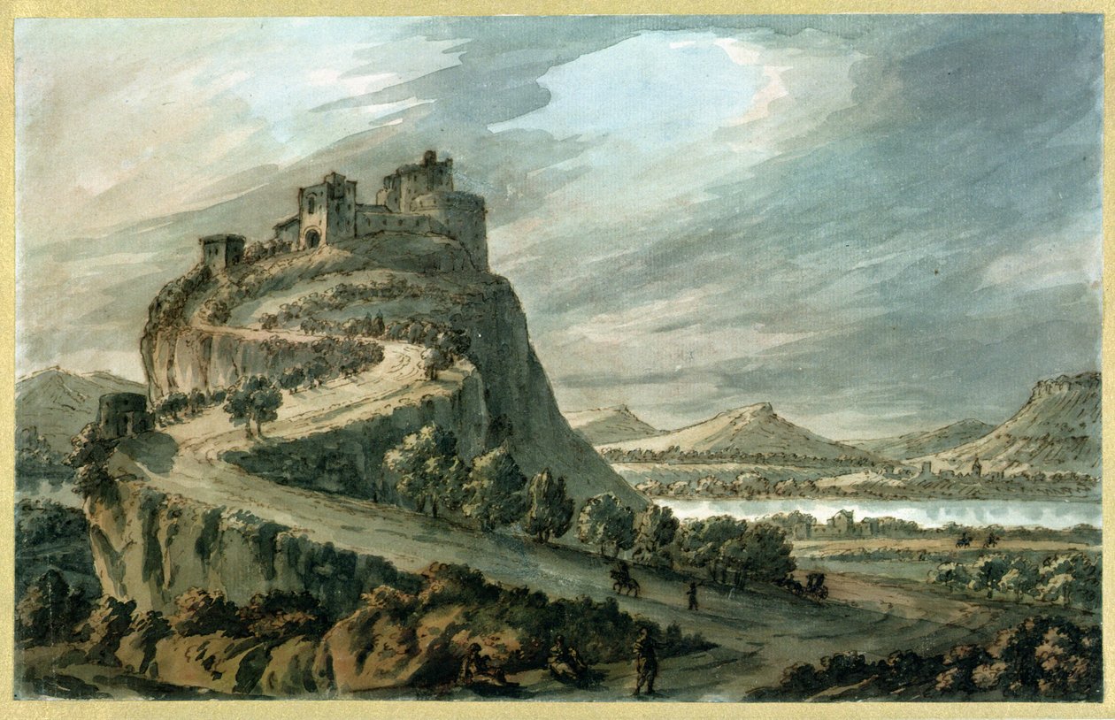 Paysage rocheux avec château - Robert Adam
