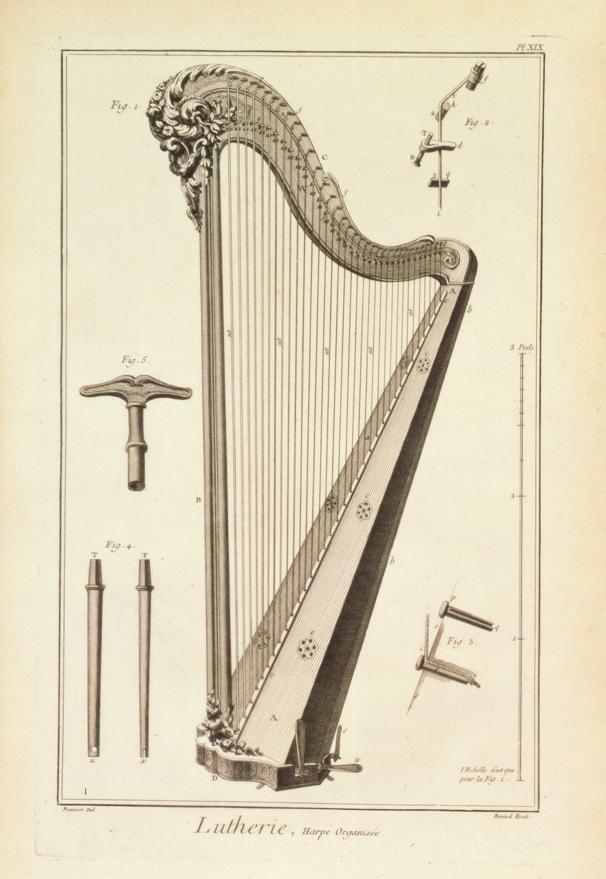 Planche XIX : Une harpe de l