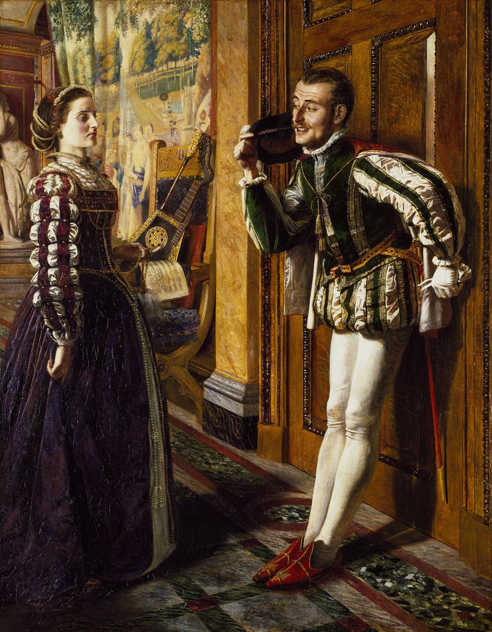 La Mégère apprivoisée : Katherine et Petruchio, 1855 - Robert Braithwaite Martineau