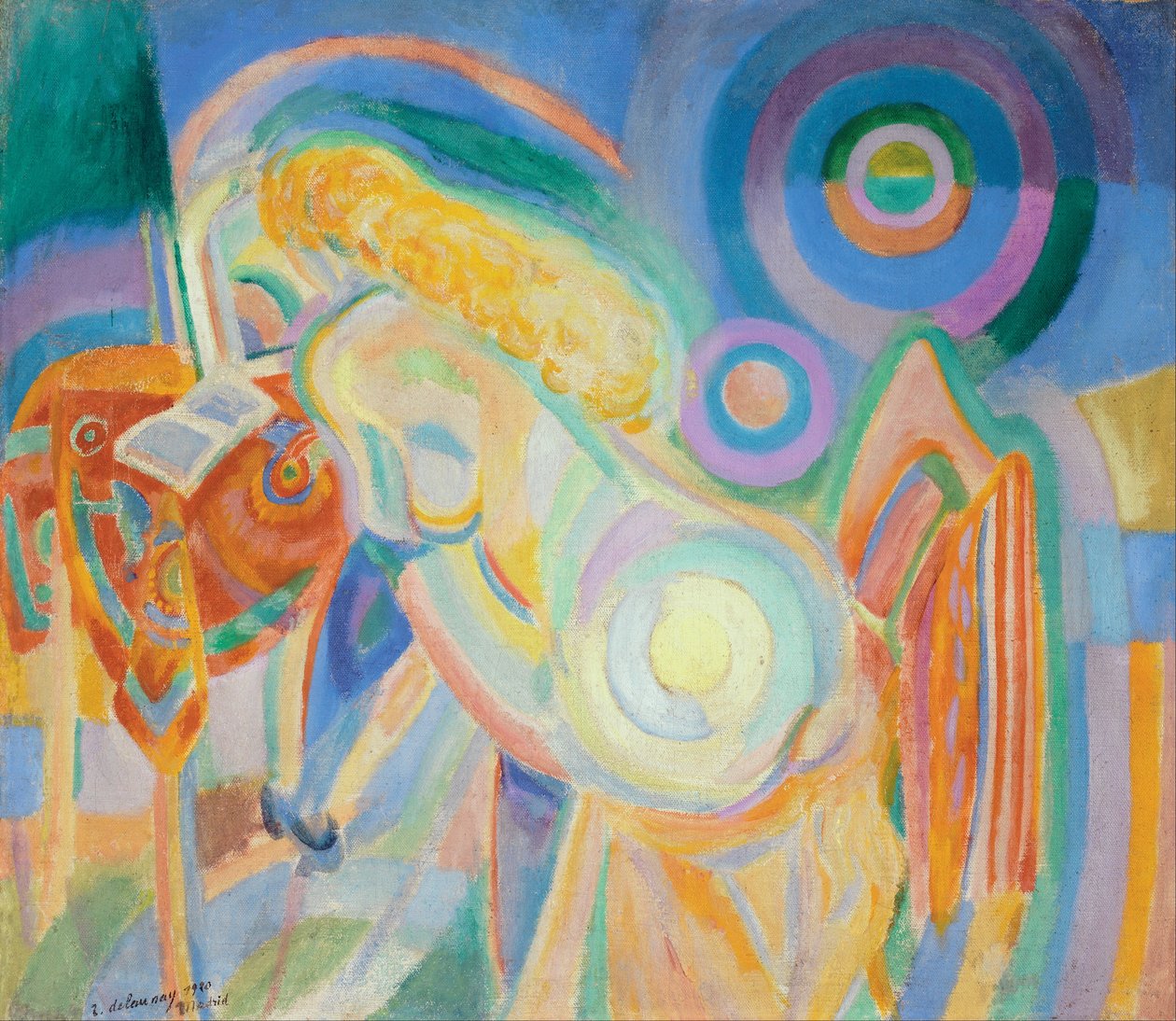 Femme nue lisant - Robert Delaunay