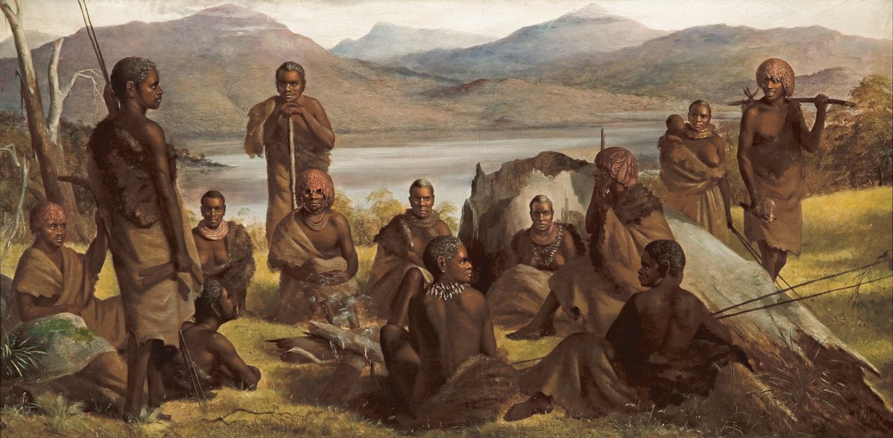 Groupe de natifs de Tasmanie - Robert Dowling