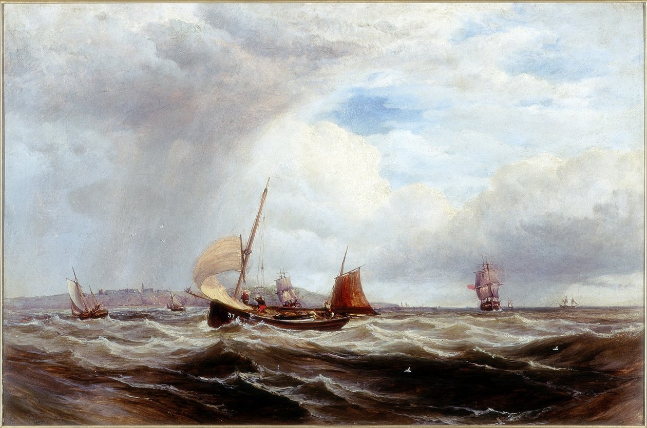 Navires et bateaux de pêche en mer agitée - Robert F. Watson