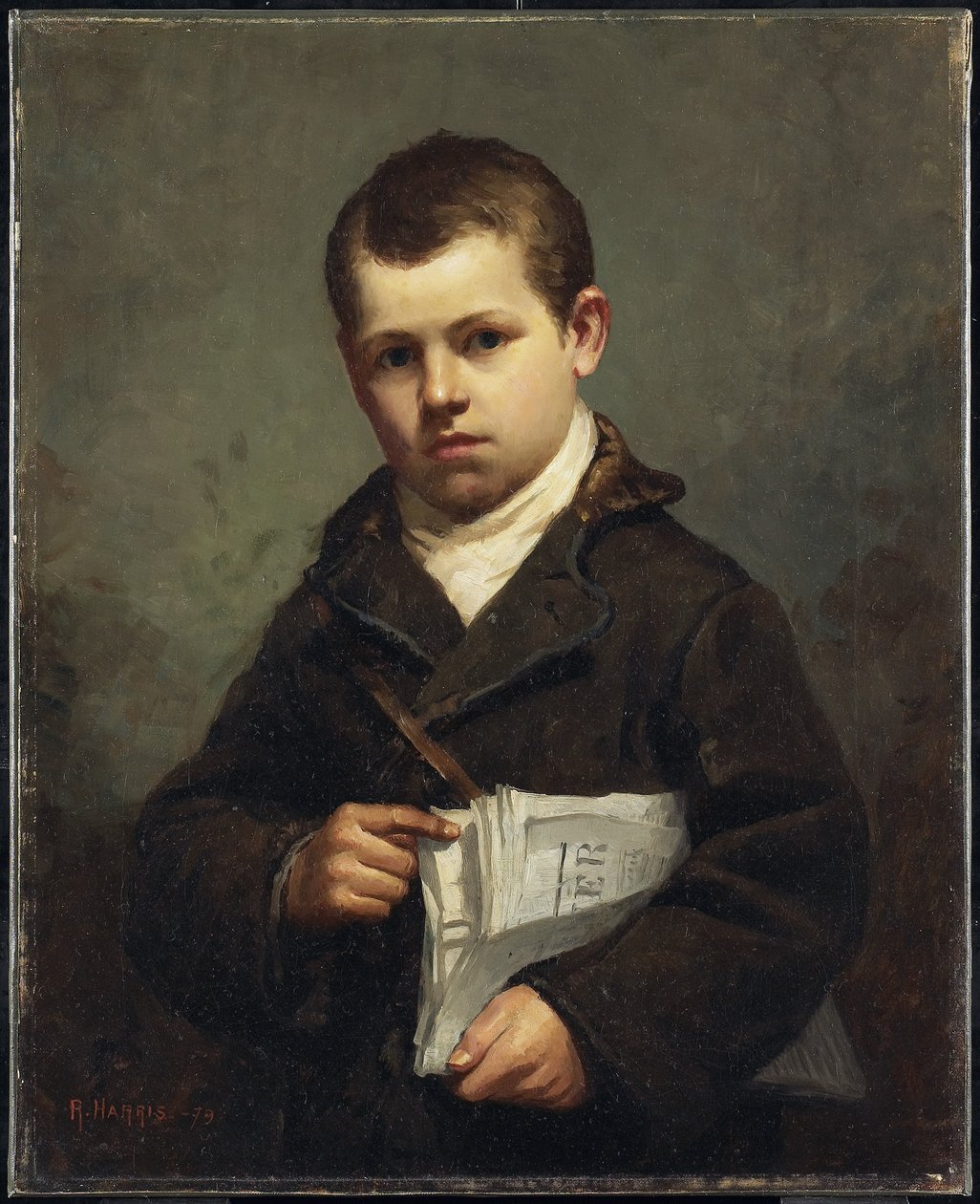 Le garçon de journaux, 1879 - Robert Harris