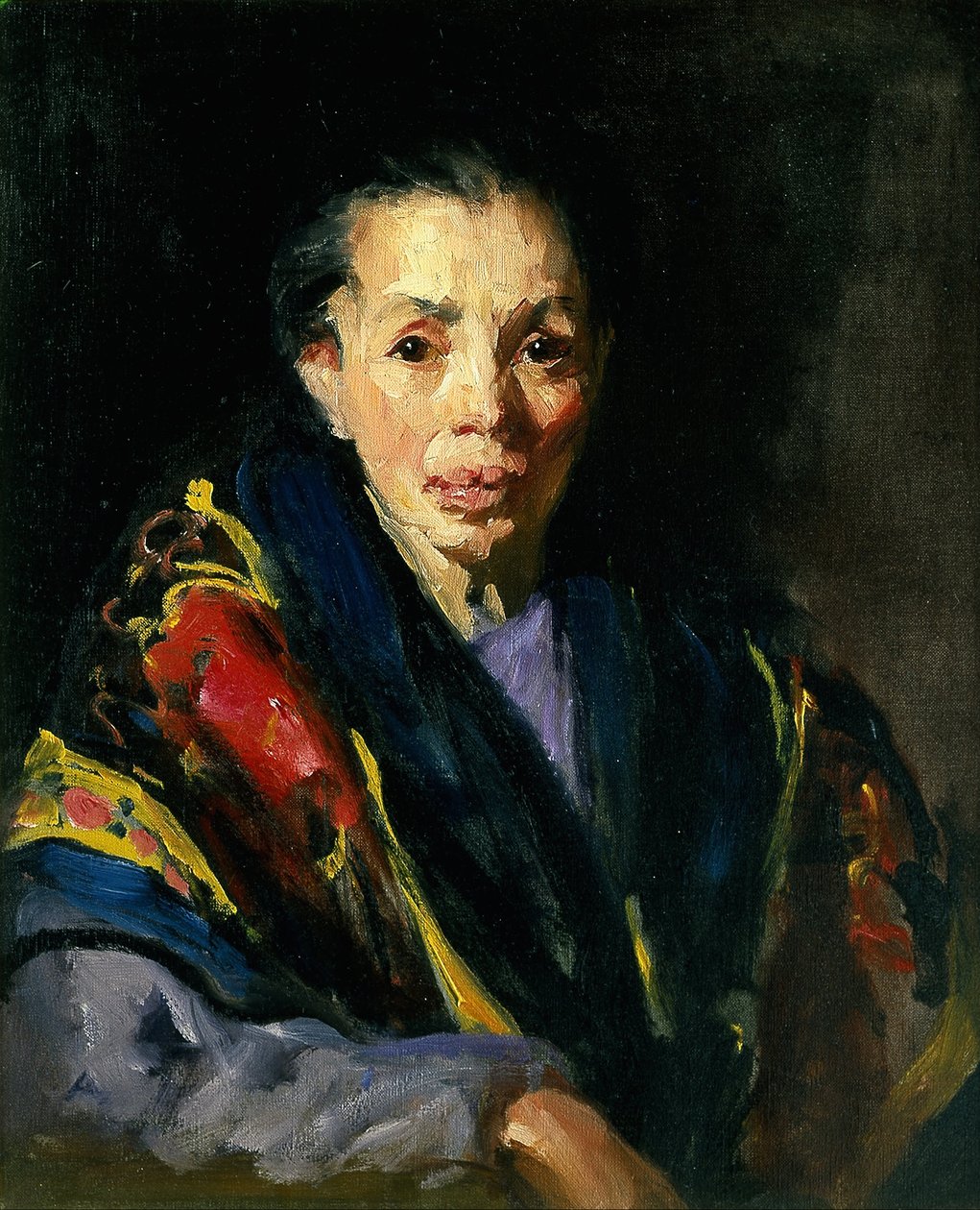 Le Vieux Modèle (Vieille femme espagnole) - Robert Cozad Henri