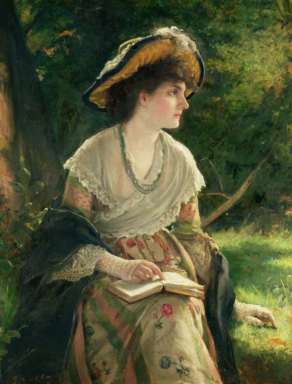 Femme lisant - Robert James Gordon