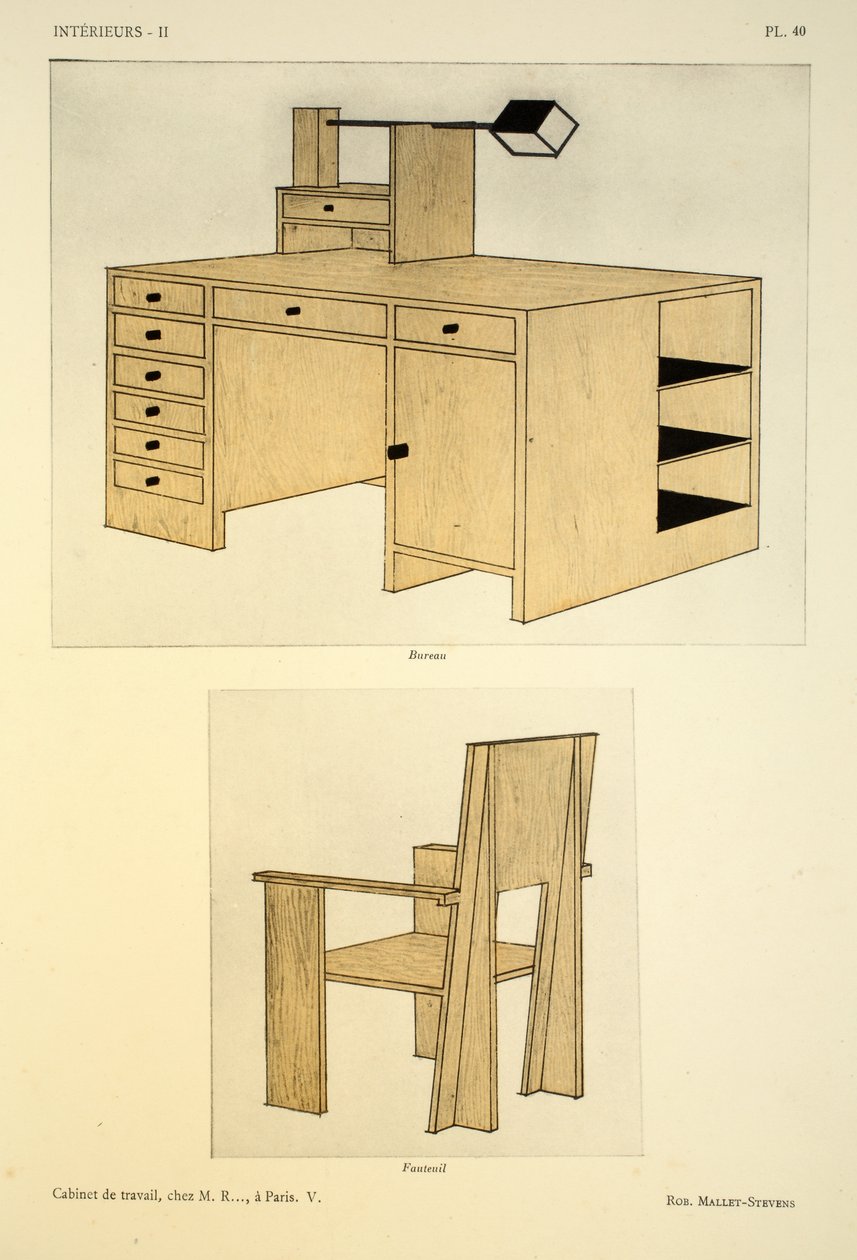 Cabinet de travail V, chez M. R.., à Paris, illustration de 