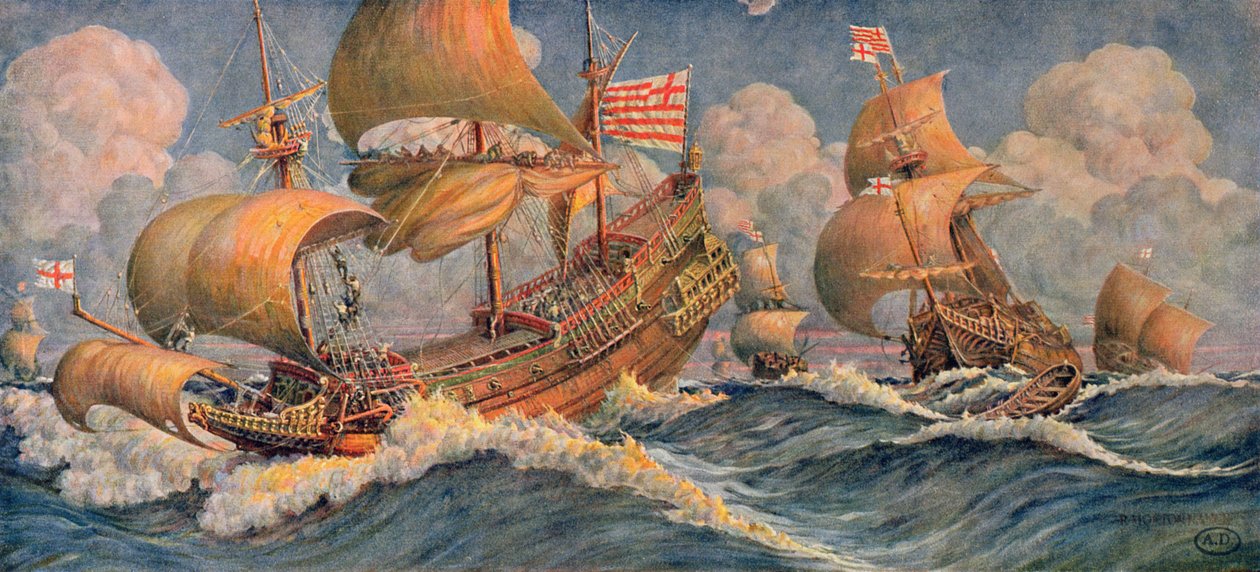 Navires Marchands de 1640, de Le Journal de la Décoration - Robert Morton Nance