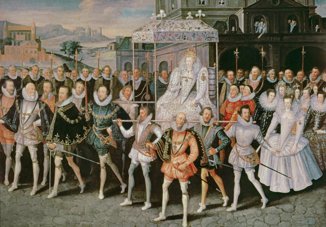 La Reine Élisabeth Ire portée en procession (Eliza Triumphans) - Robert Peake