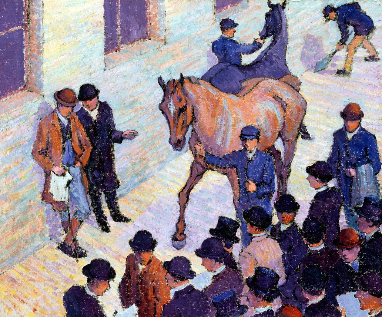 Une vente à Tattersalls, 1911 - Robert Polhill Bevan