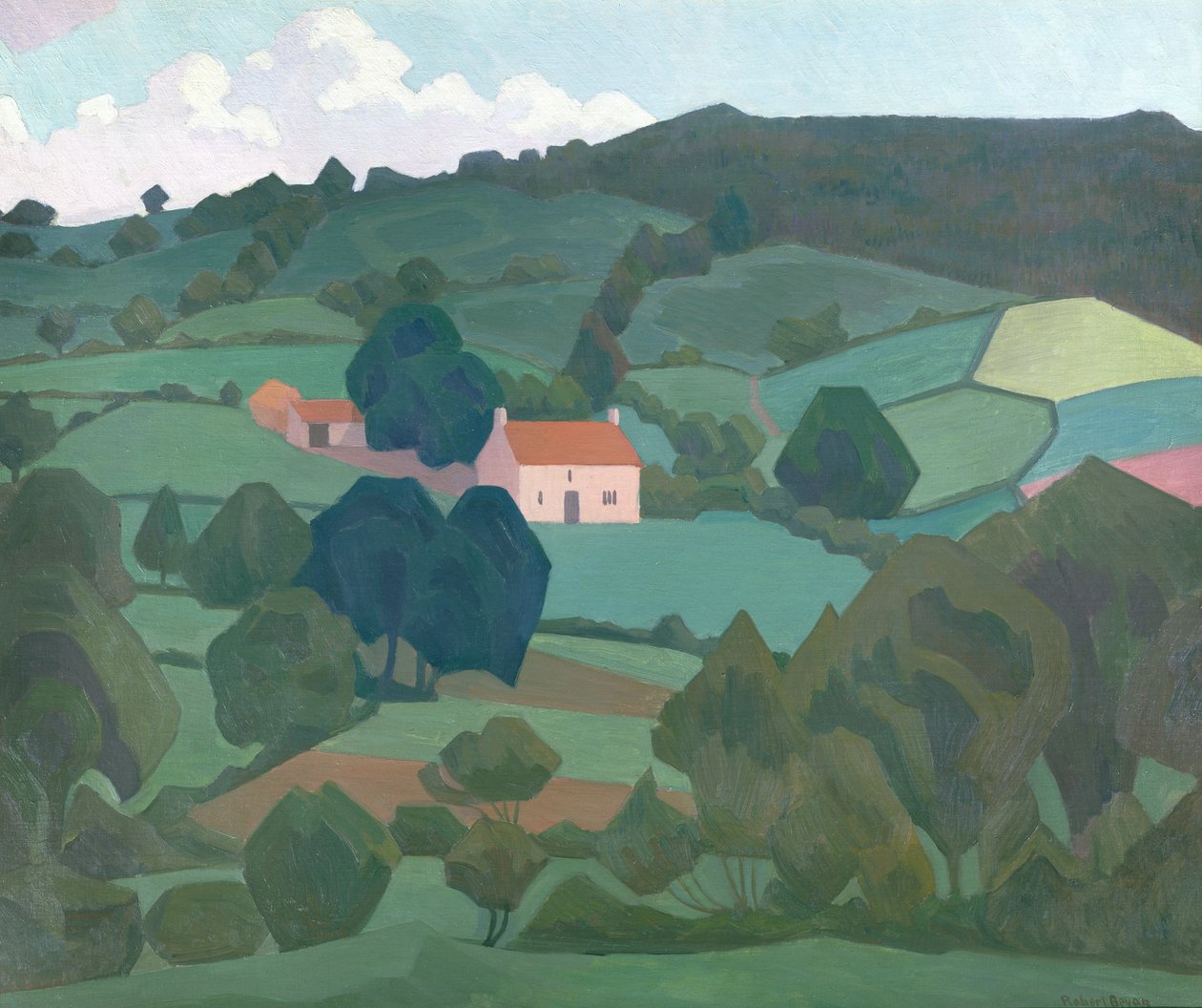Ferme de Burford, Devon, 1918 - Robert Polhill Bevan