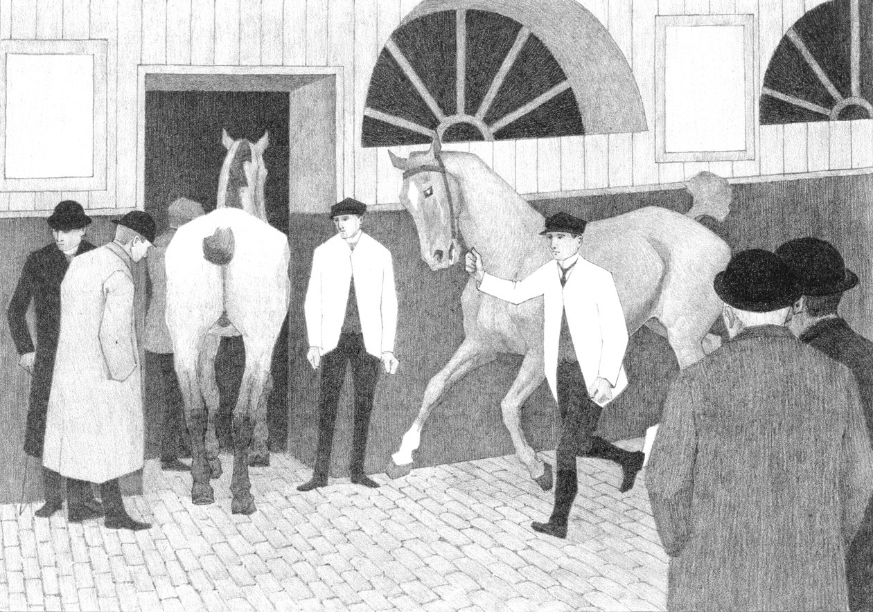 Le Marché aux chevaux (Barbican No.1) 1920 - Robert Polhill Bevan