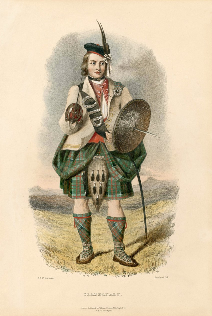 Clanranald, de The Clans of the Scottish Highlands, 1845 - Robert Ronald McIan