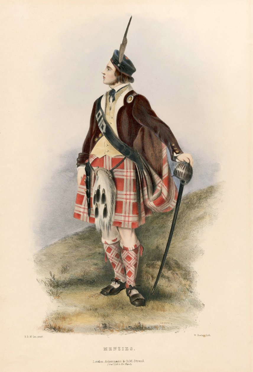 Menzies, de The Clans of the Scottish Highlands, 1845 - Robert Ronald McIan