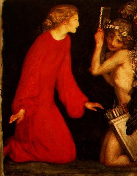 Le miroir de Cupidon - Robert Anning Bell