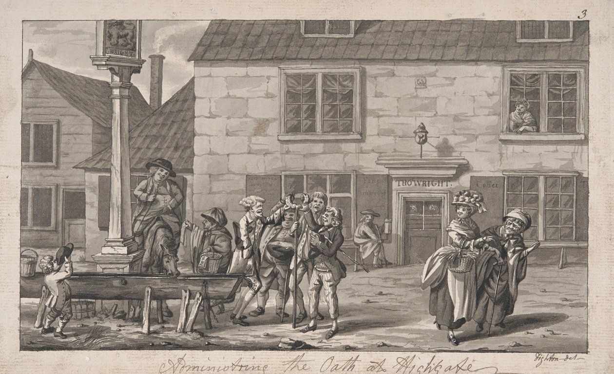 Administration du serment à Highgate - Robert Dighton