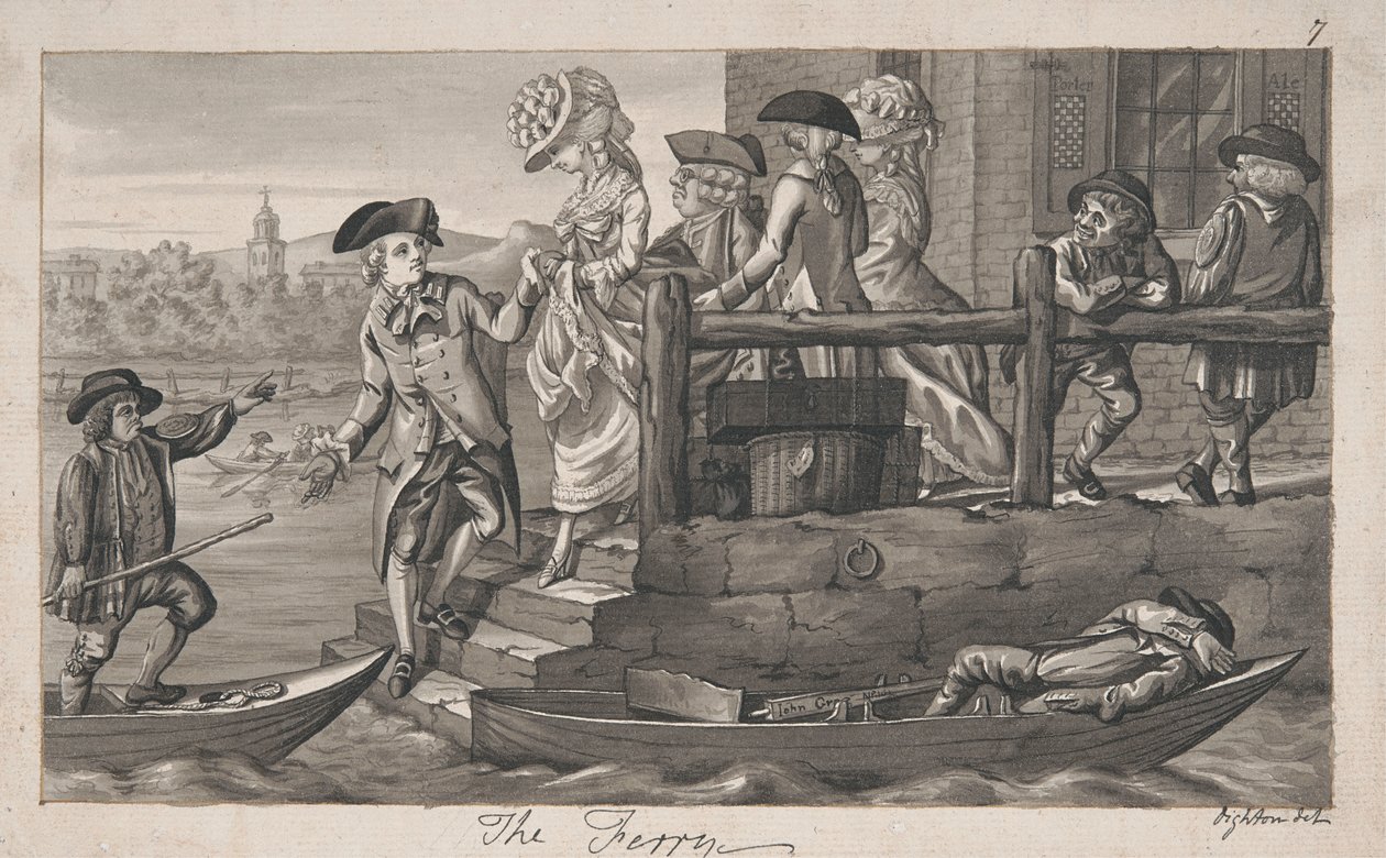 Le ferry - Robert Dighton