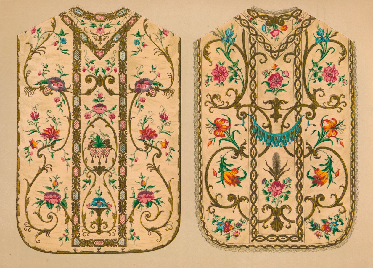 Chasubles brodées par Luigi & Ersilia Martini, 1893 - Robert Dudley