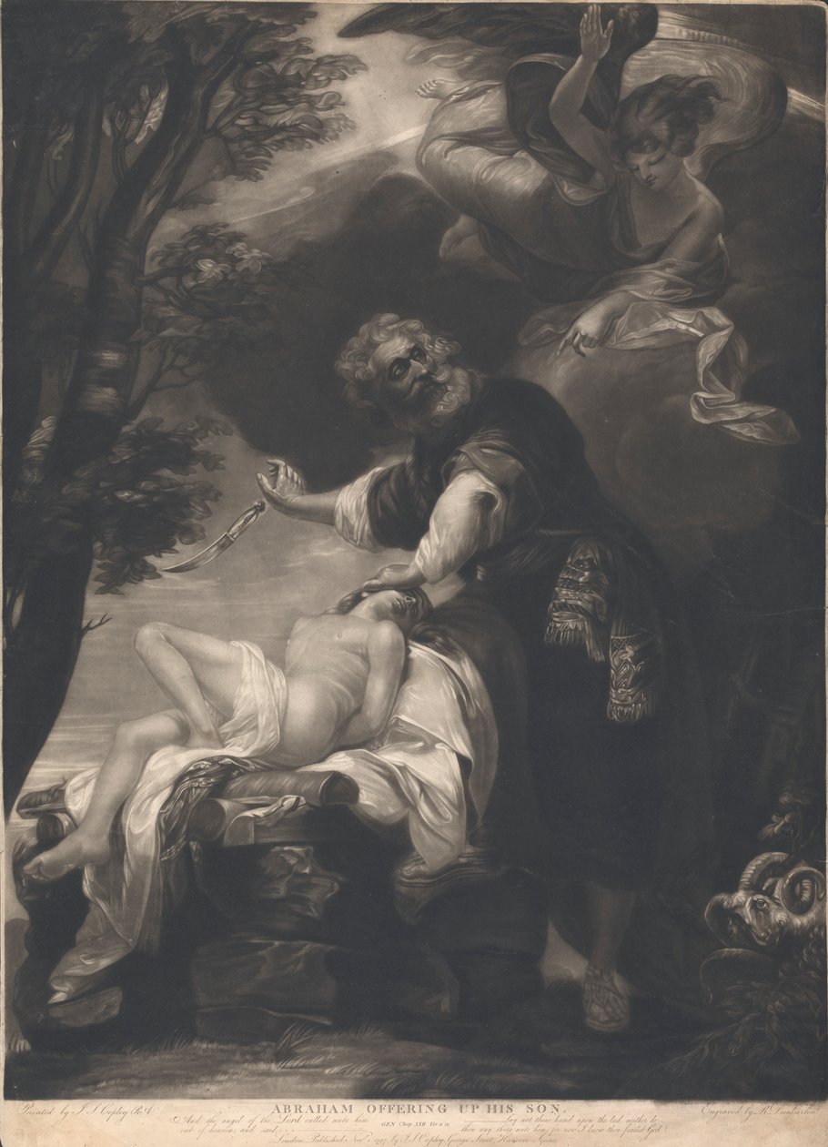 Abraham offrant son fils - Robert Dunkarton
