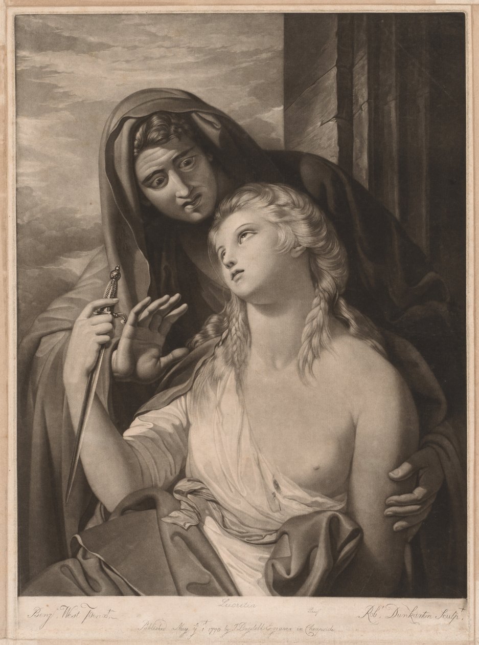 Mort de Lucrèce, 1770 - Robert Dunkarton