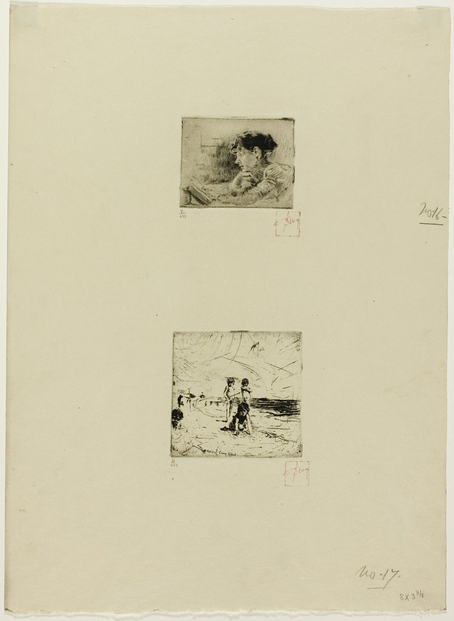Fille lisant - Robert Frederick Blum