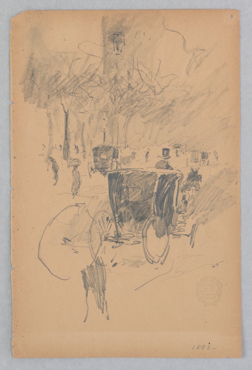 Cheval et calèche - Robert Frederick Blum