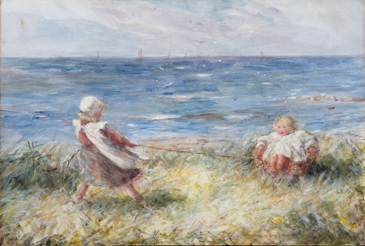 Jouer au bord de la mer - Robert Gemmell Hutchison