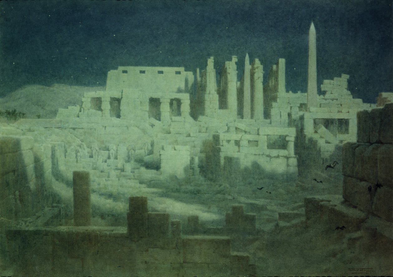 Clair de lune à Karnak - Robert George Talbot Kelly
