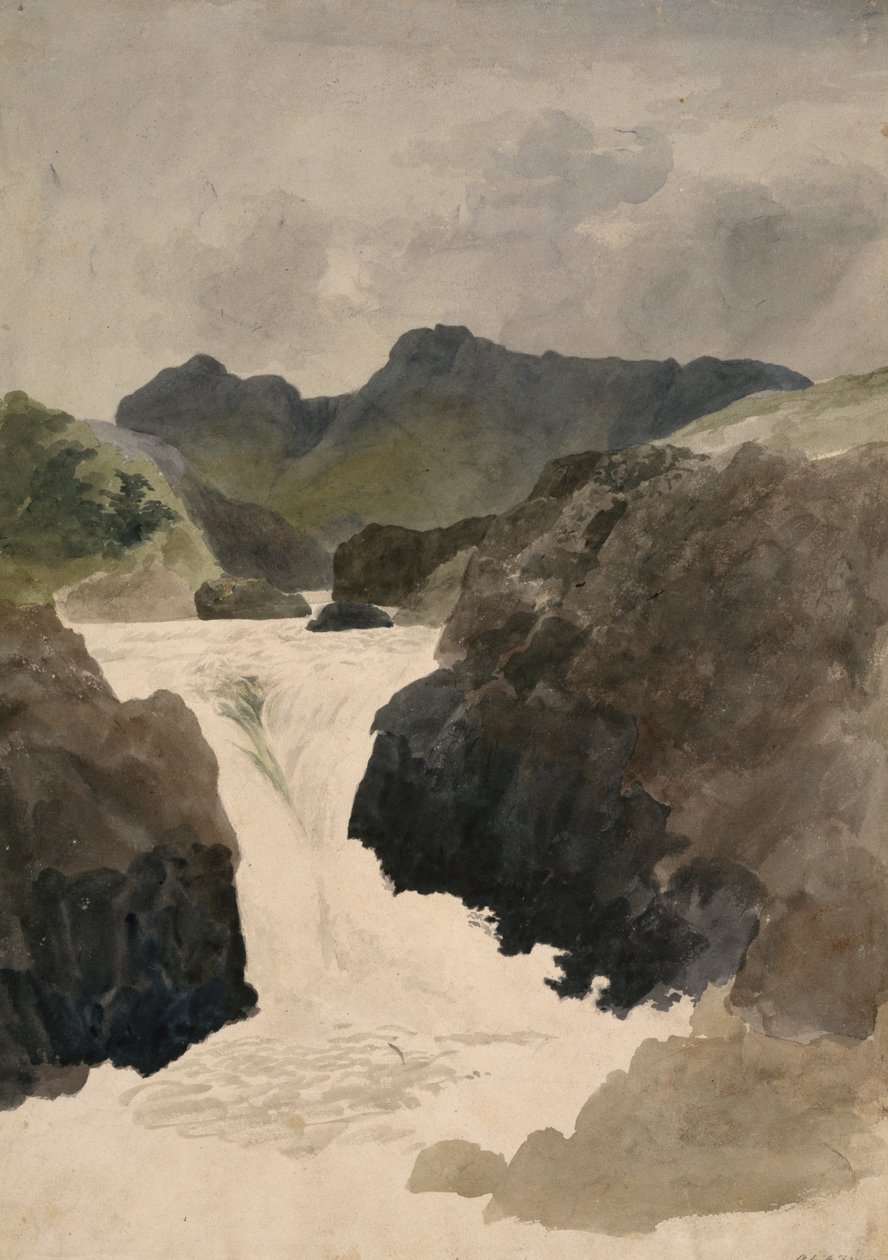 Skelwith Force, Westmorland, 1800-1820 - Robert Hills