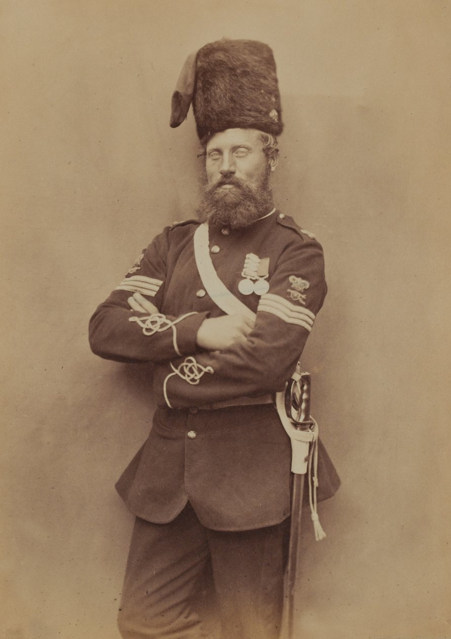 Sergent Glasgow, Artillerie royale, 1856 - Robert Howlett