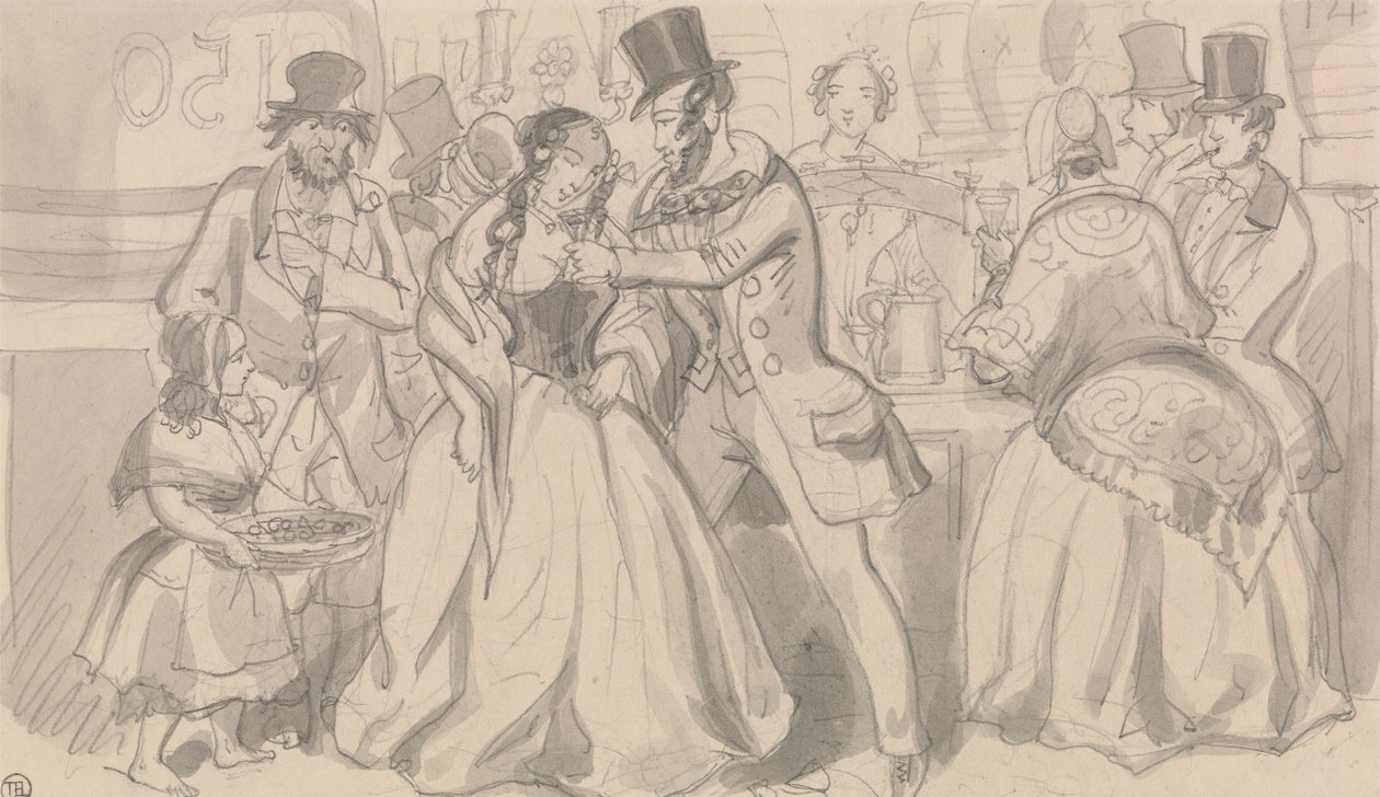 Rafraîchissement public dans la basse société - Robert Isaac Cruikshank